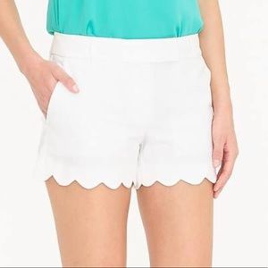 White J.Crew scallop shorts